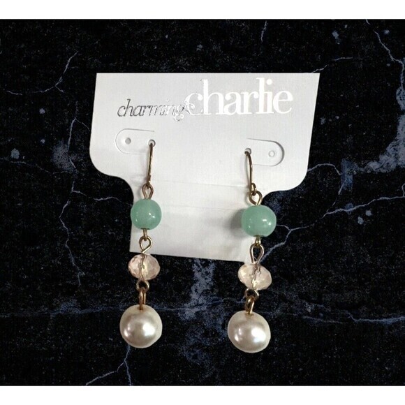CHARMING‎ CHARLIE Drop Earrings 2" - Picture 1 of 16